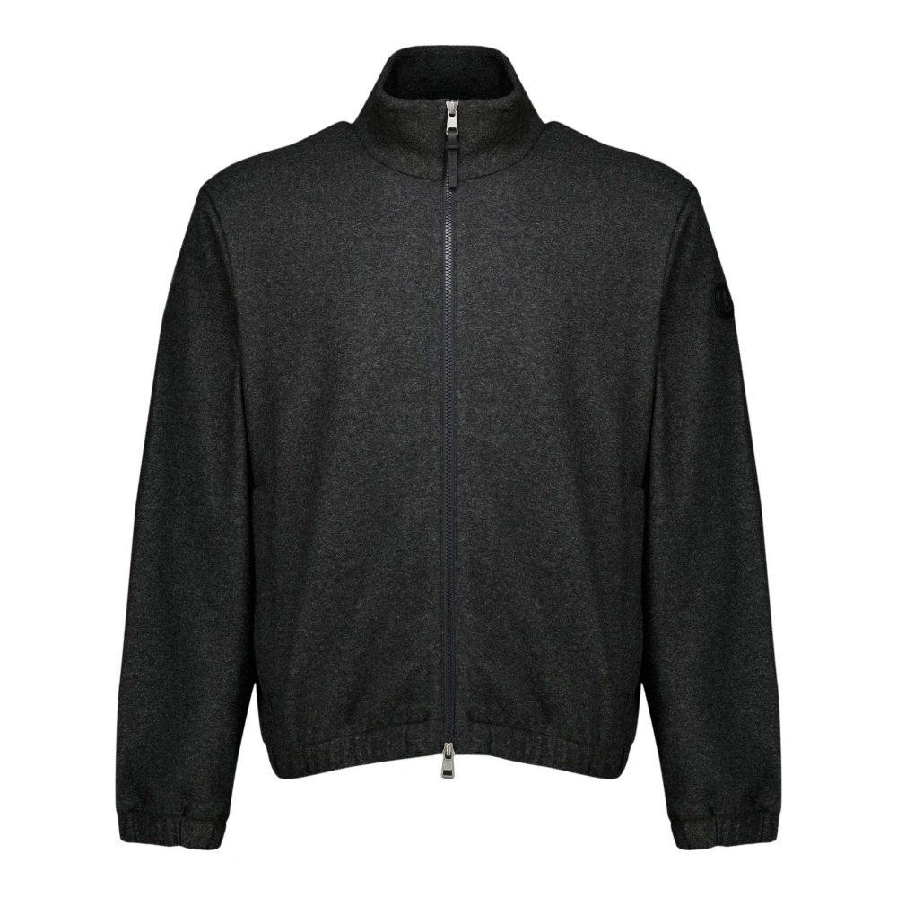 Moncler Zip-Up Cardigan - Male - Cardigans - Gray - Xl - Knitwear