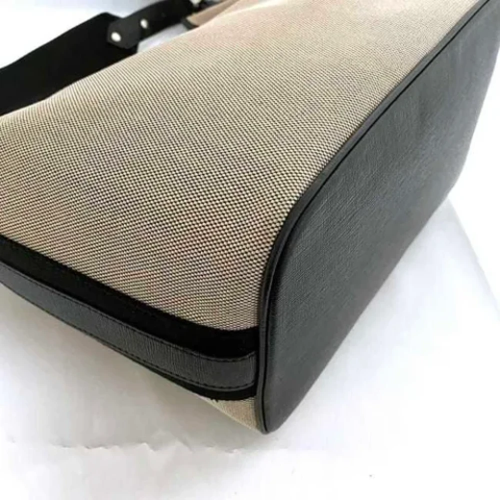 Burberry Vintage Pre-owned Fabric shoulder-bags Beige Dames
