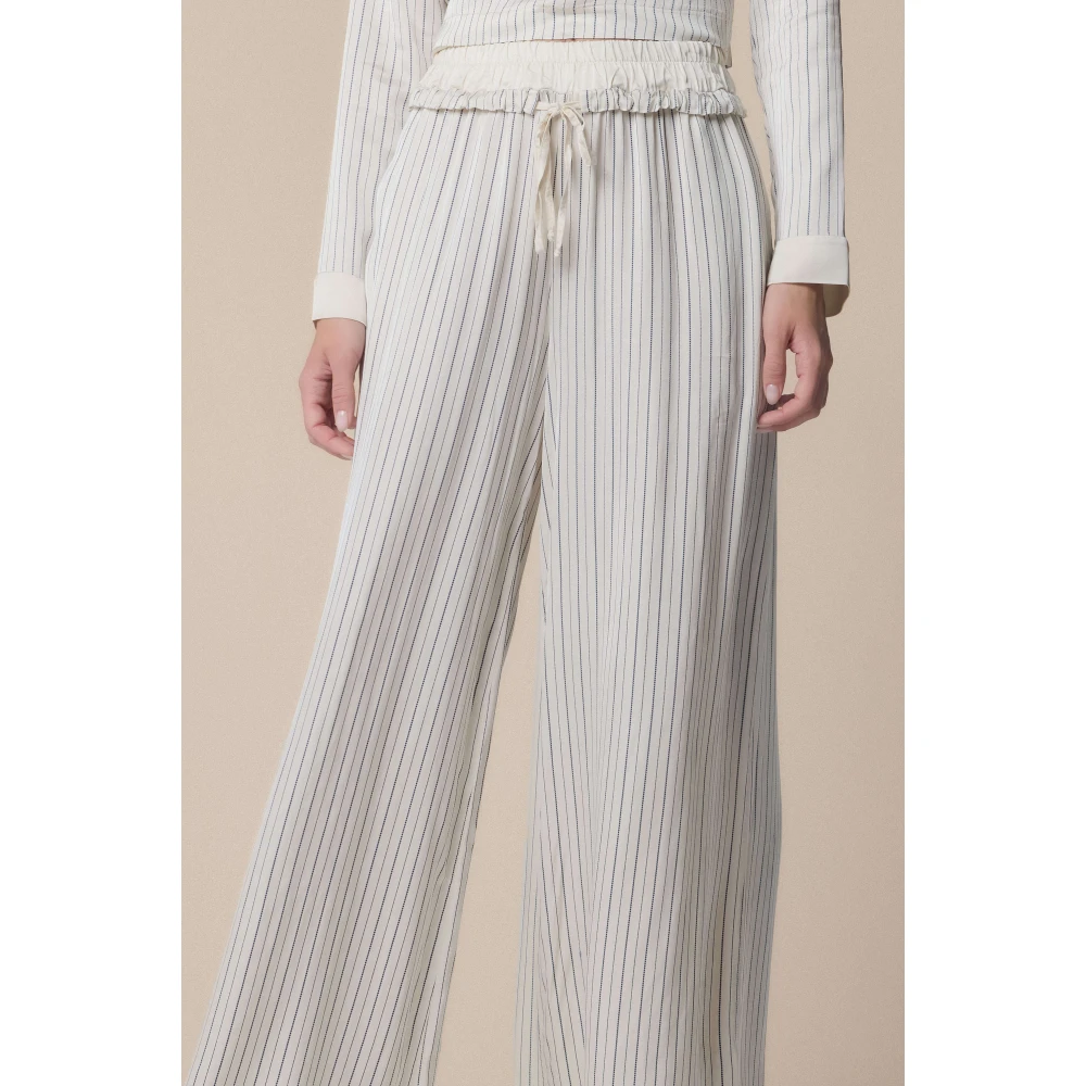 Kocca Stijlvolle Wijde Broek Beige Dames