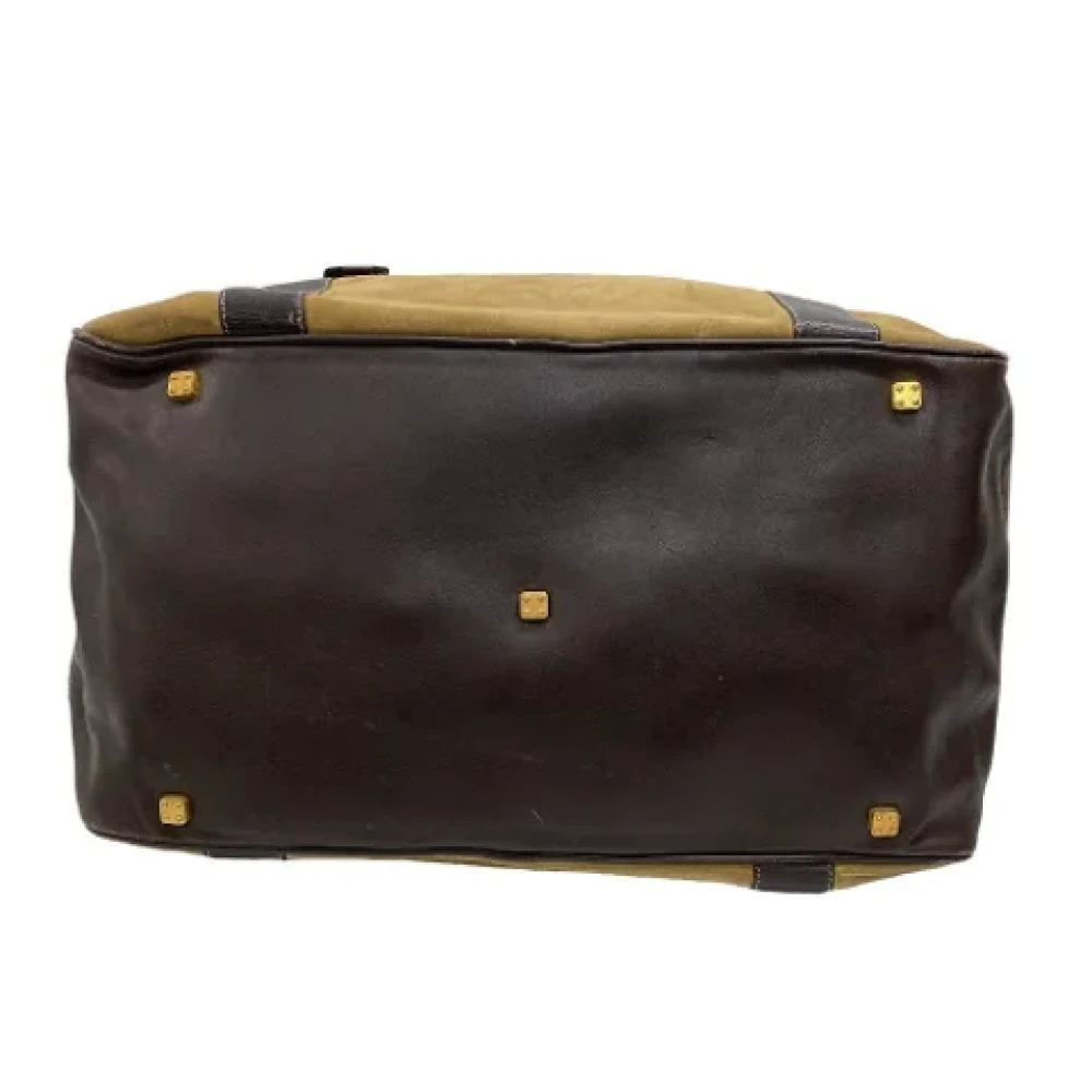 Loewe Pre-owned Suede handbags Brown Dames