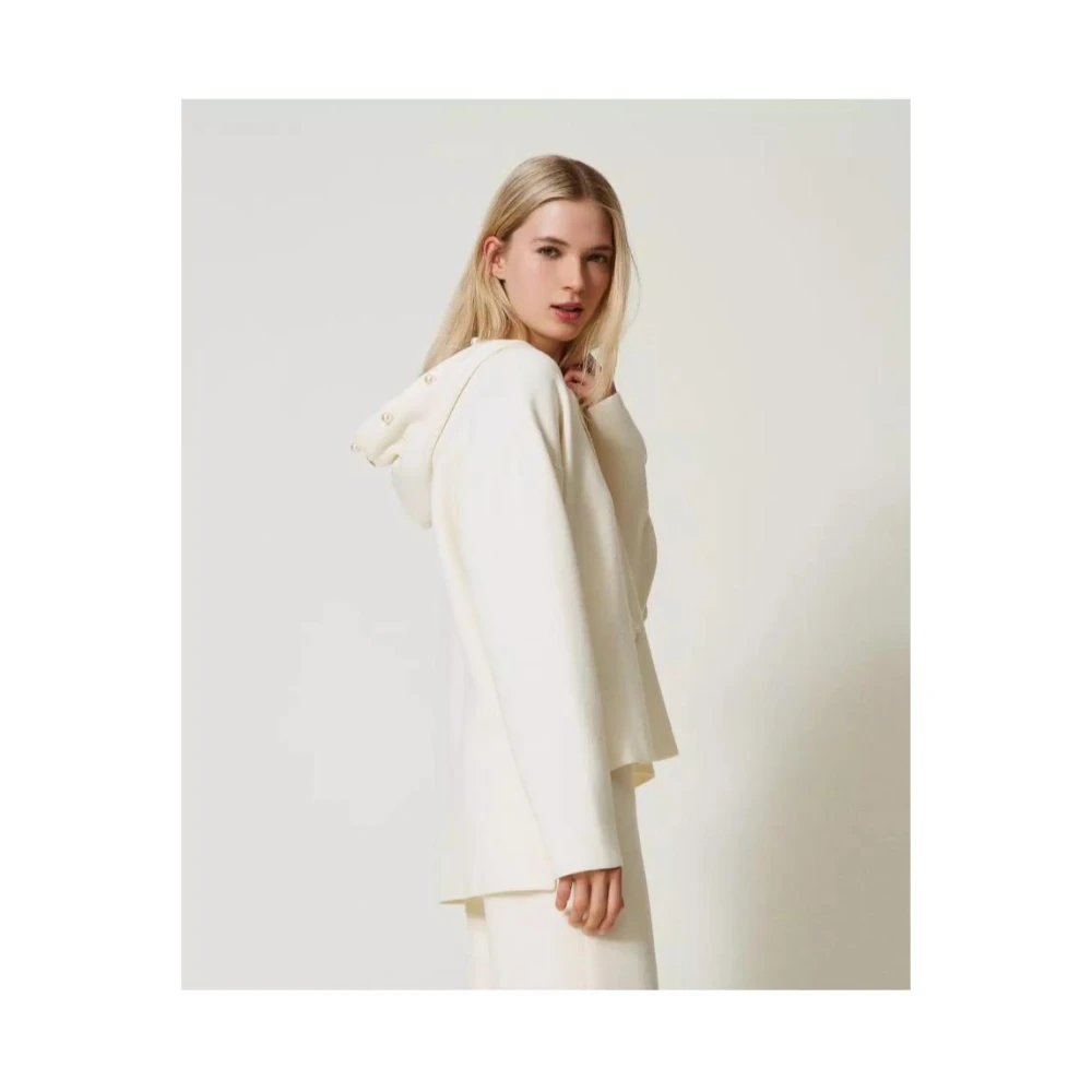 Twinset Stijlvolle Hoodies voor een trendy look White Dames