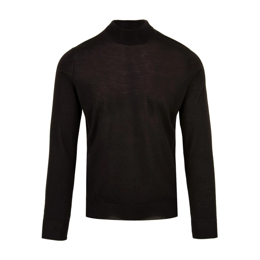 Filippo De Laurentiis Black Turtlenecks, Male, 2XL, Turtleneck Jumper
