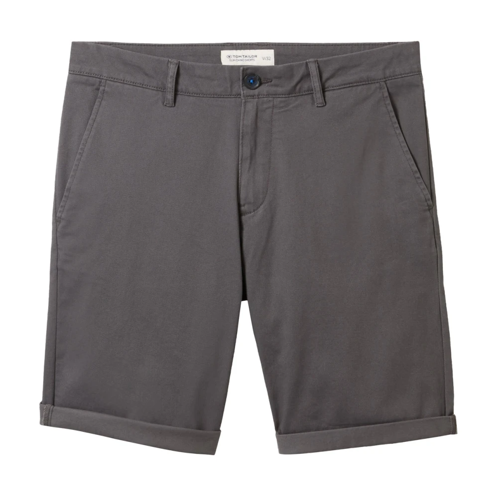 Tom Tailor Elegante Chinoshorts voor zomerse look Gray Heren