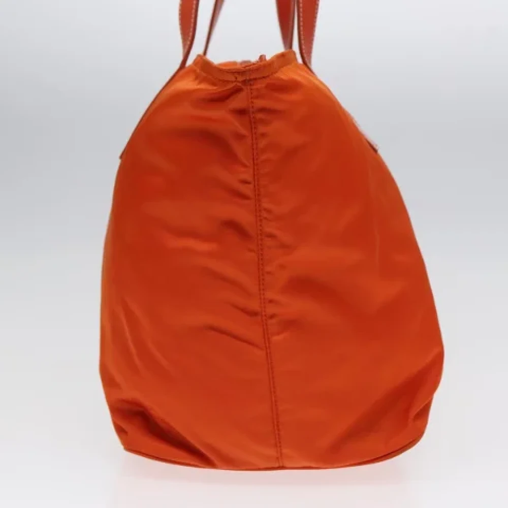 Prada Vintage Pre-owned Leather totes Orange Dames
