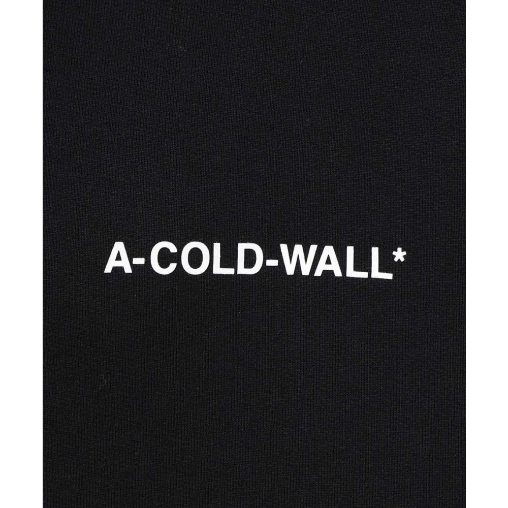 A-Cold-Wall Geribbelde Katoenen Hoodie Black Heren