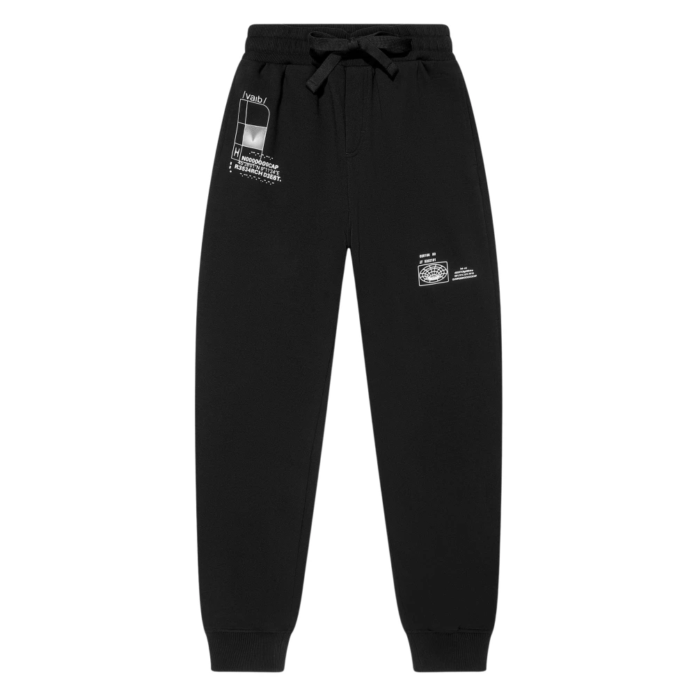 Dolce & Gabbana Girls Black Sweatpants, 14 Y, Dg Vibe Urban Joggers
