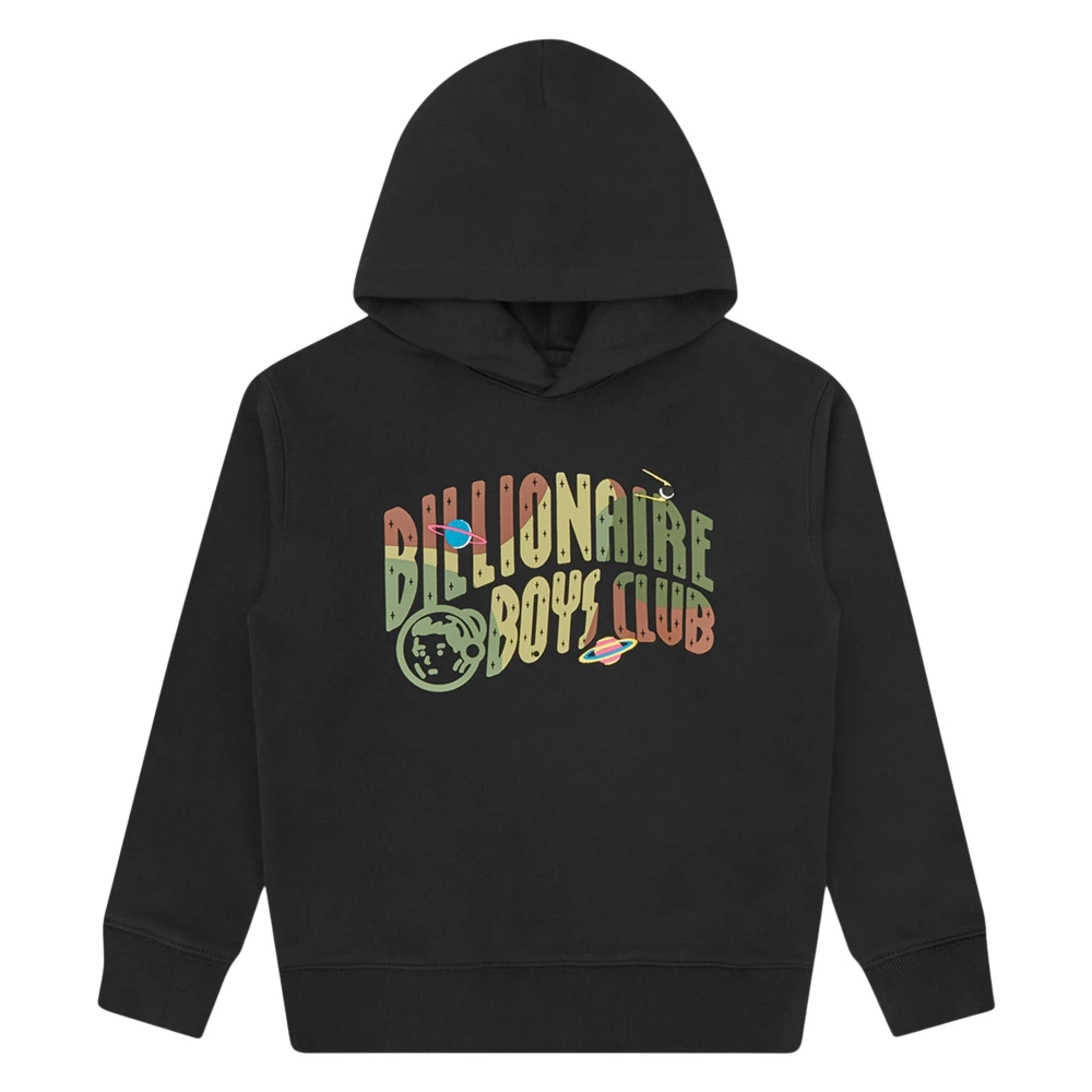 Billionaire Boys Club , Kids Sweatshirts, Male, Black, 4 Y, Space Camo Arch Logo Popover Hood