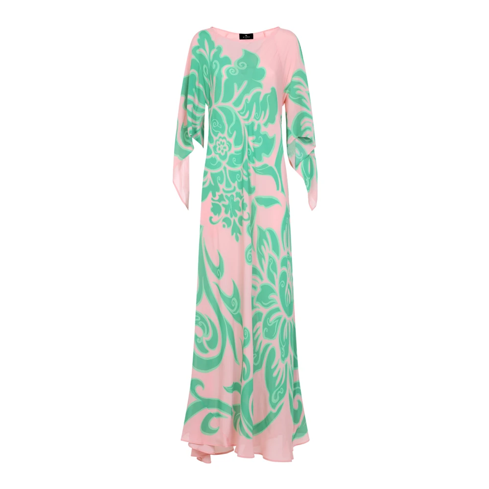 ETRO Roze & Paarse Elegante Jurk Multicolor Dames