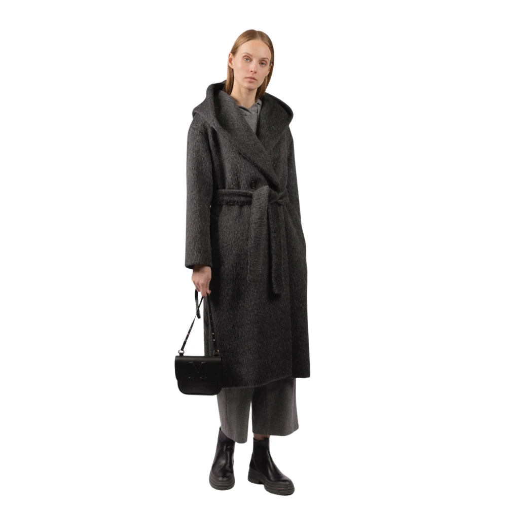 Max Mara Elegante Zwarte Jurk voor Speciale Gelegenheden Gray Dames