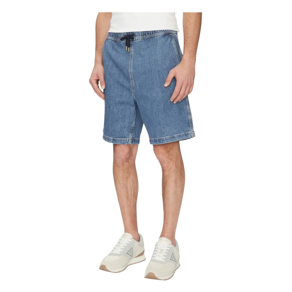 Guess Men's Blue Denim Shorts