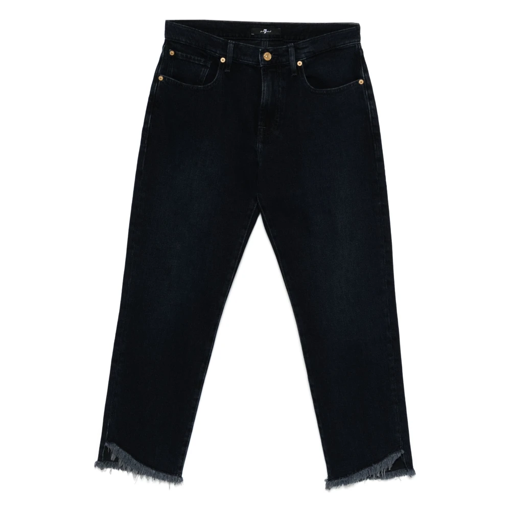 7 For All Mankind Jeans Straight Blauw Blue Dames