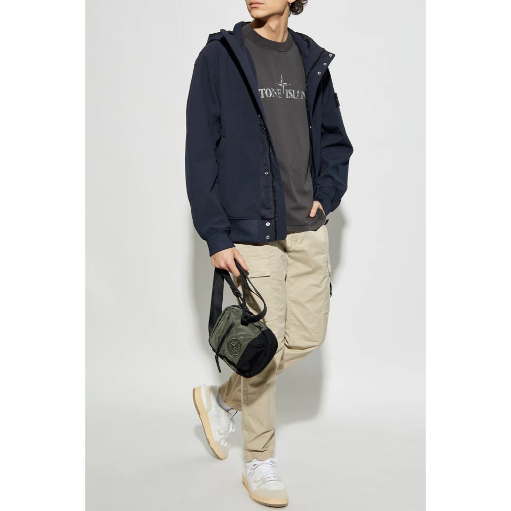 Stone Island T-shirt met logo Gray Heren