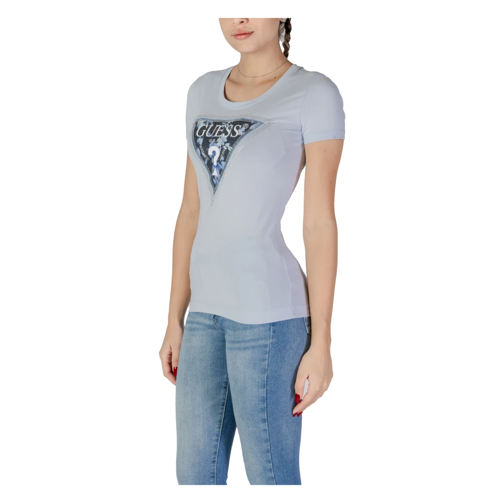 Guess Korte Mouw T-shirt Lente Zomer Collectie Blue Dames