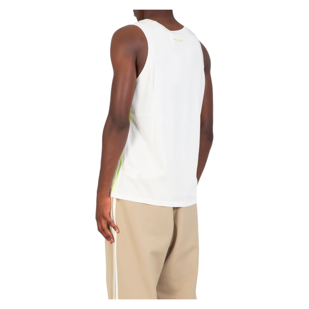 Adidas Gebreid Vest in Semifrozen Geel Krijtwit White Heren