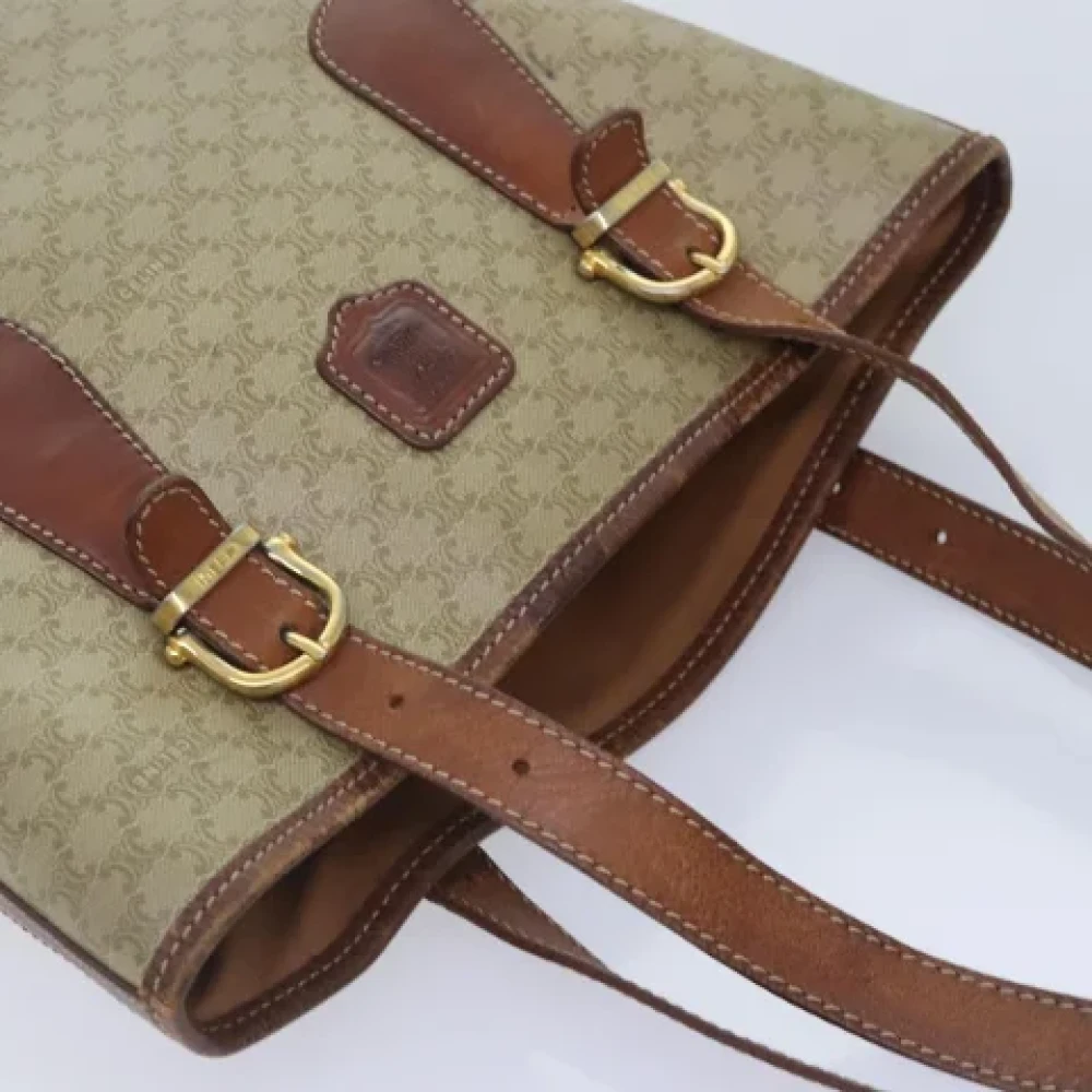 Celine Vintage Pre-owned Canvas totes Beige Dames