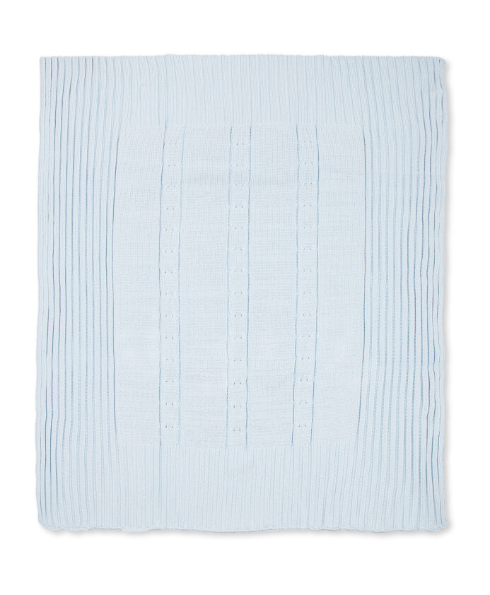 cable-knit-light-blue-cotton-blanket