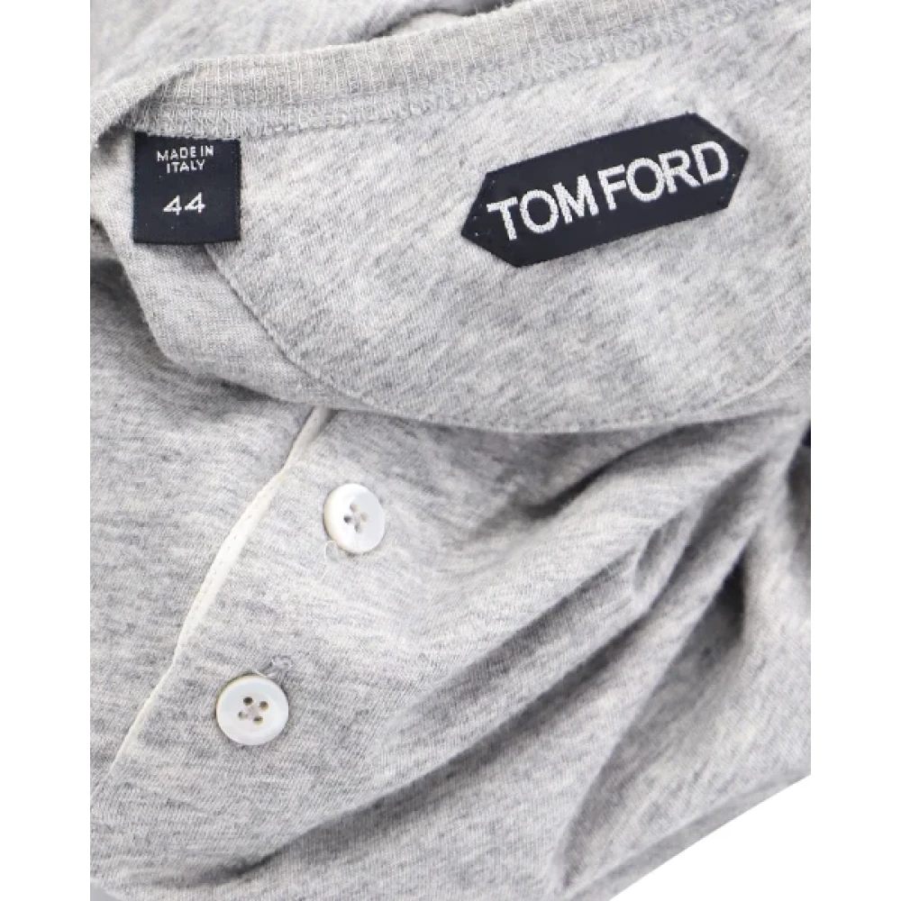 Tom Ford Pre-owned Cotton tops Gray Dames