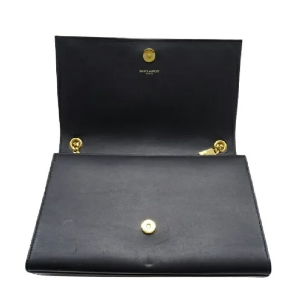 Yves Saint Laurent Vintage Pre-owned Leather shoulder-bags Black Dames