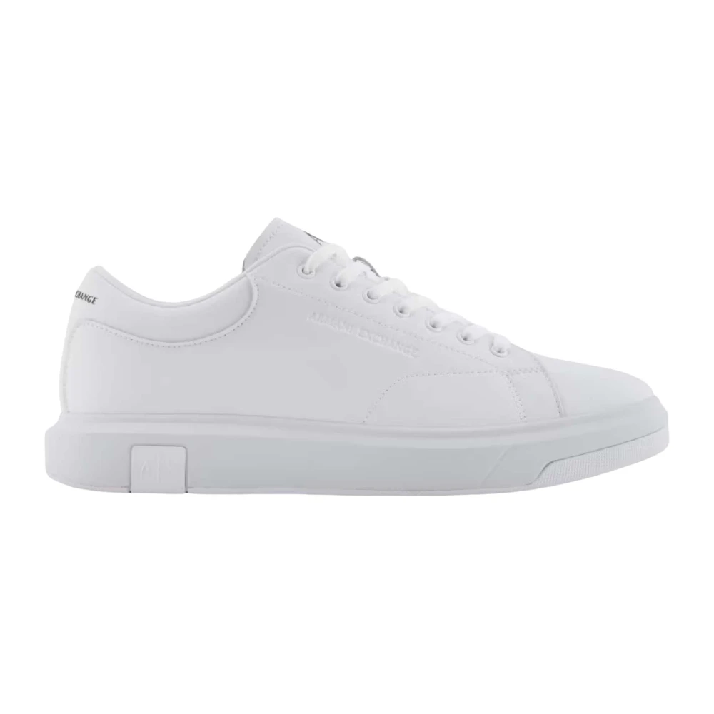 Armani Exchange Uomo Bianco Leather Sneaker