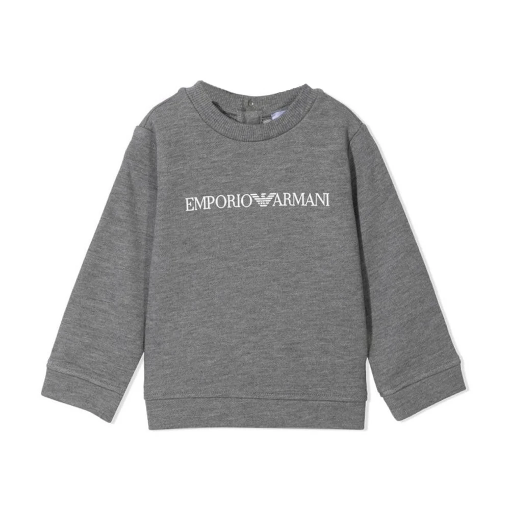 Emporio Armani Boys Gray Kids Sweatshirts, 6 M, Joggers