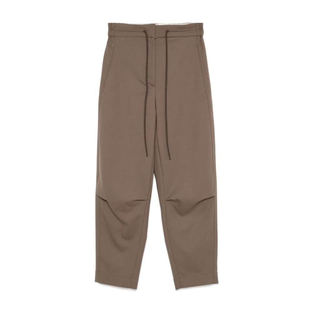 Tela Wijde Broek in Zwart Brown Dames