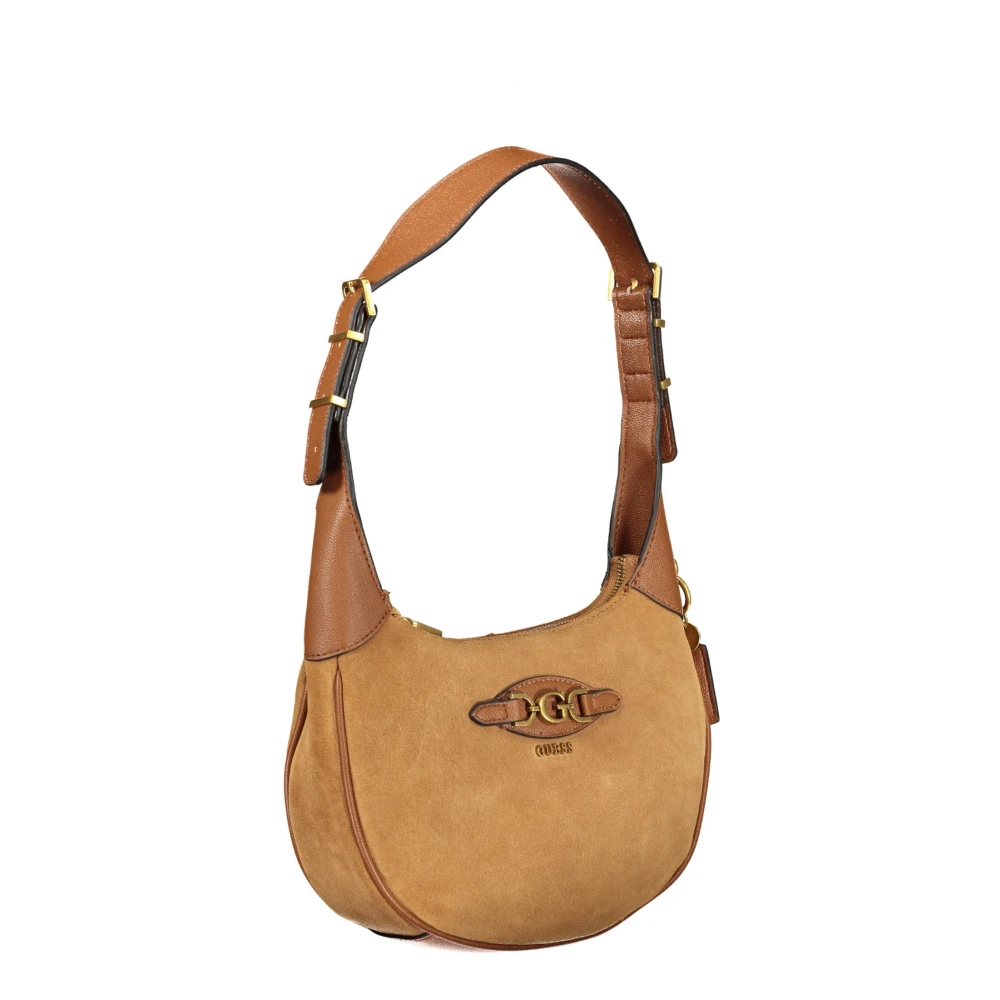 Guess Bruine Schoudertas met Verstelbare Band Brown Dames