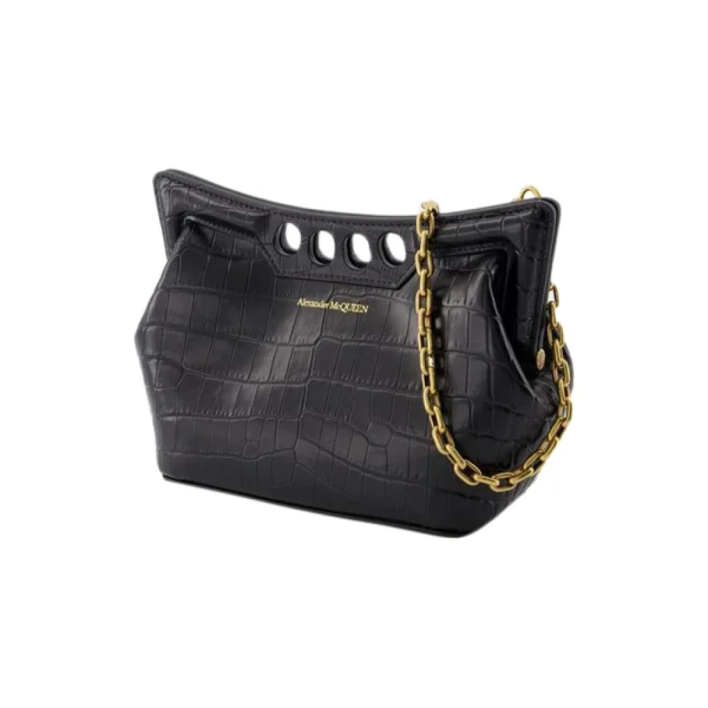 alexander mcqueen Leather handbags Black Dames