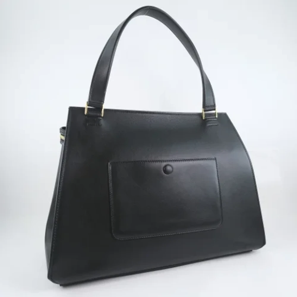 Celine Vintage Pre-owned Leather handbags Beige Dames
