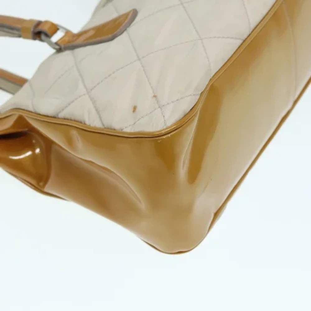 Prada Vintage Pre-owned Fabric prada-bags Beige Dames