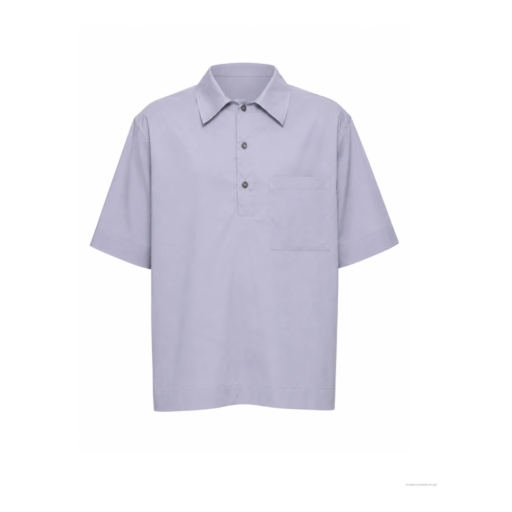 Hevo Blue Polo Shirts, Male, Xl, Short-Sleeve Overshirt