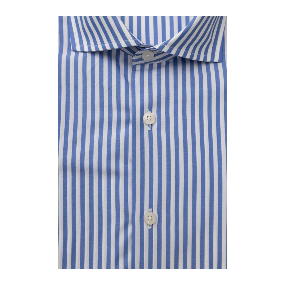 Bagutta Franse Kraag Overhemd Elegant en veelzijdig Blue Heren