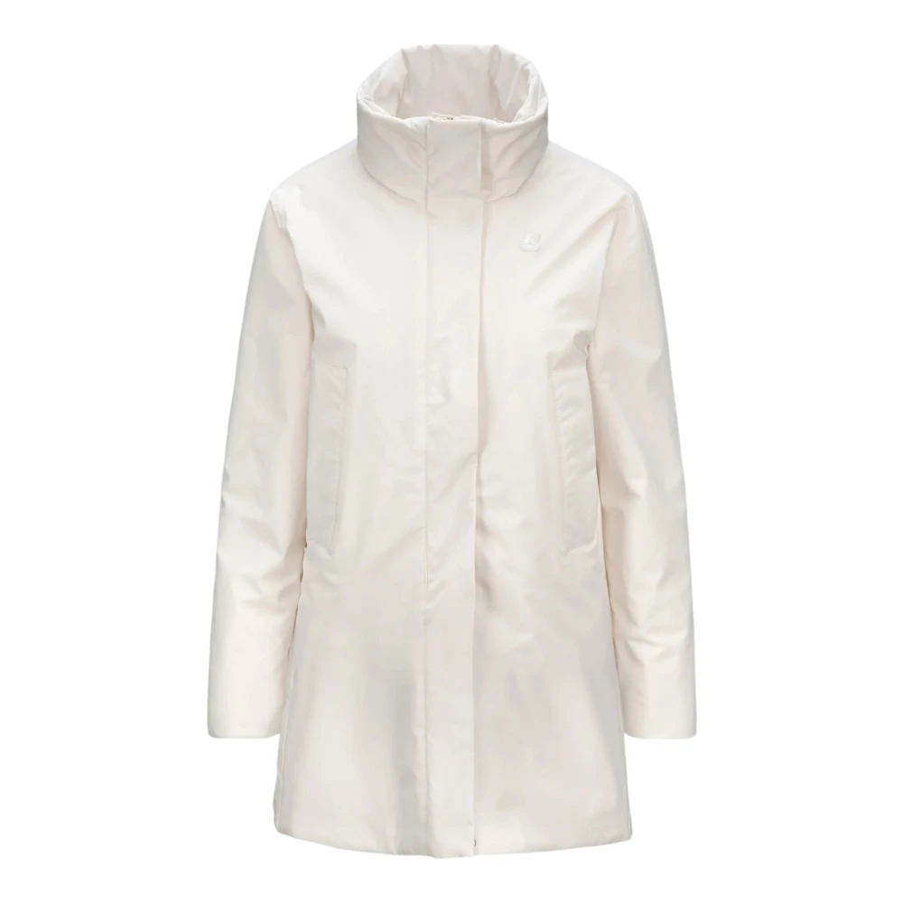 K-way Stijlvolle Winterjassen voor Koud Weer Beige Dames