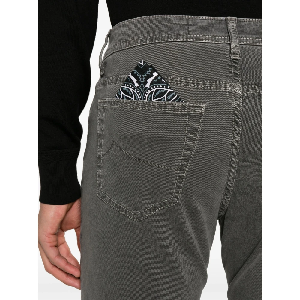 Jacob Cohën Slim-fit katoen lyocell broek Gray Heren