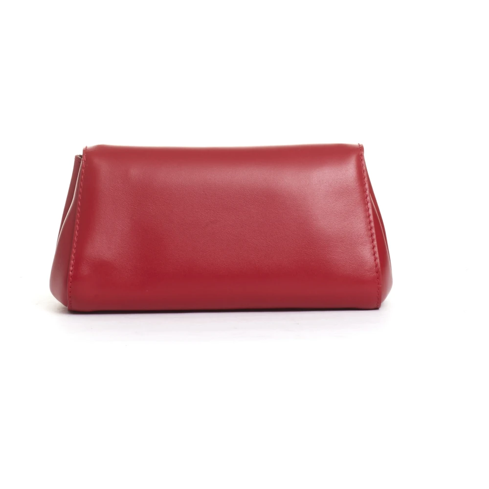 Orciani Rode leren crossbody tas Red Dames