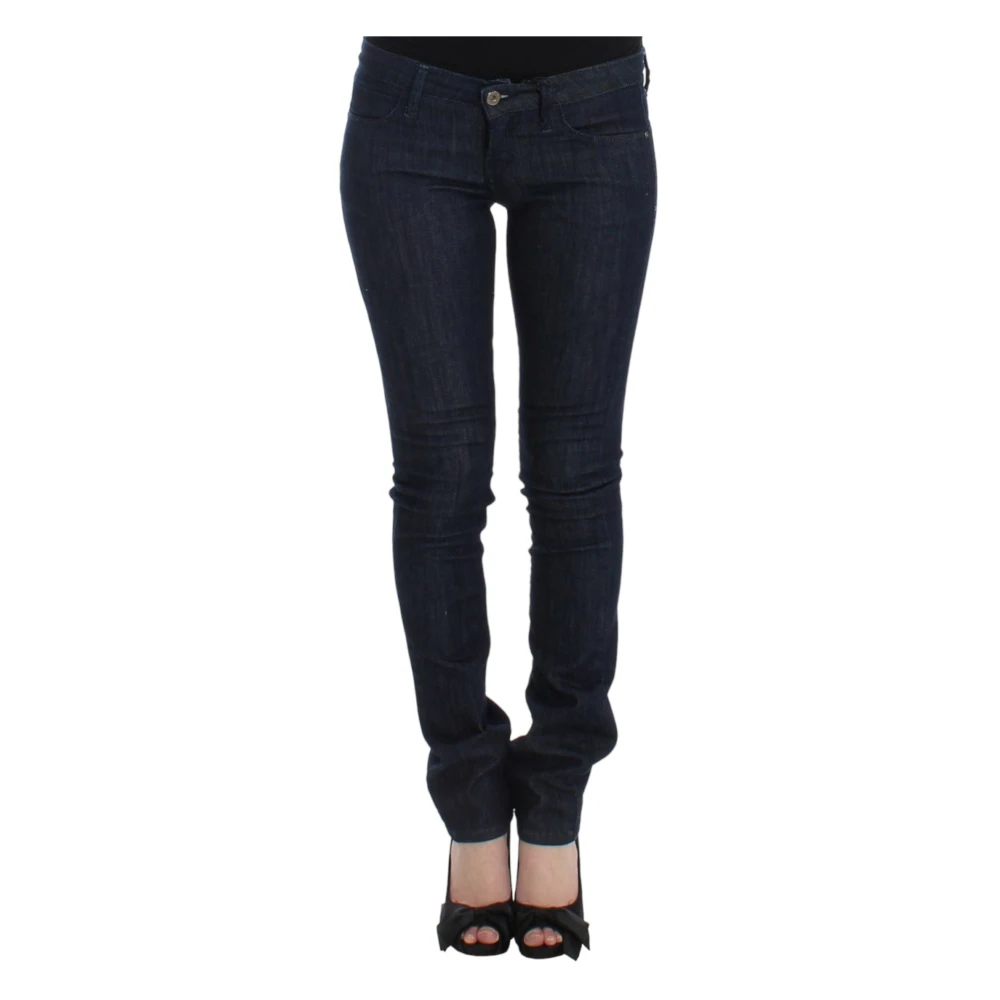 Costume National Donkerblauwe Skinny Leg Jeans Blue Dames