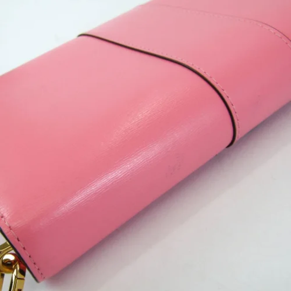 Delvaux Pre-owned Leather wallets Pink Dames