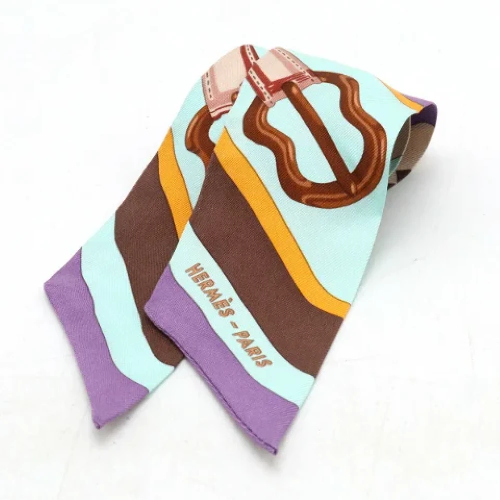 Hermès Vintage Pre-owned Canvas scarves Multicolor Dames