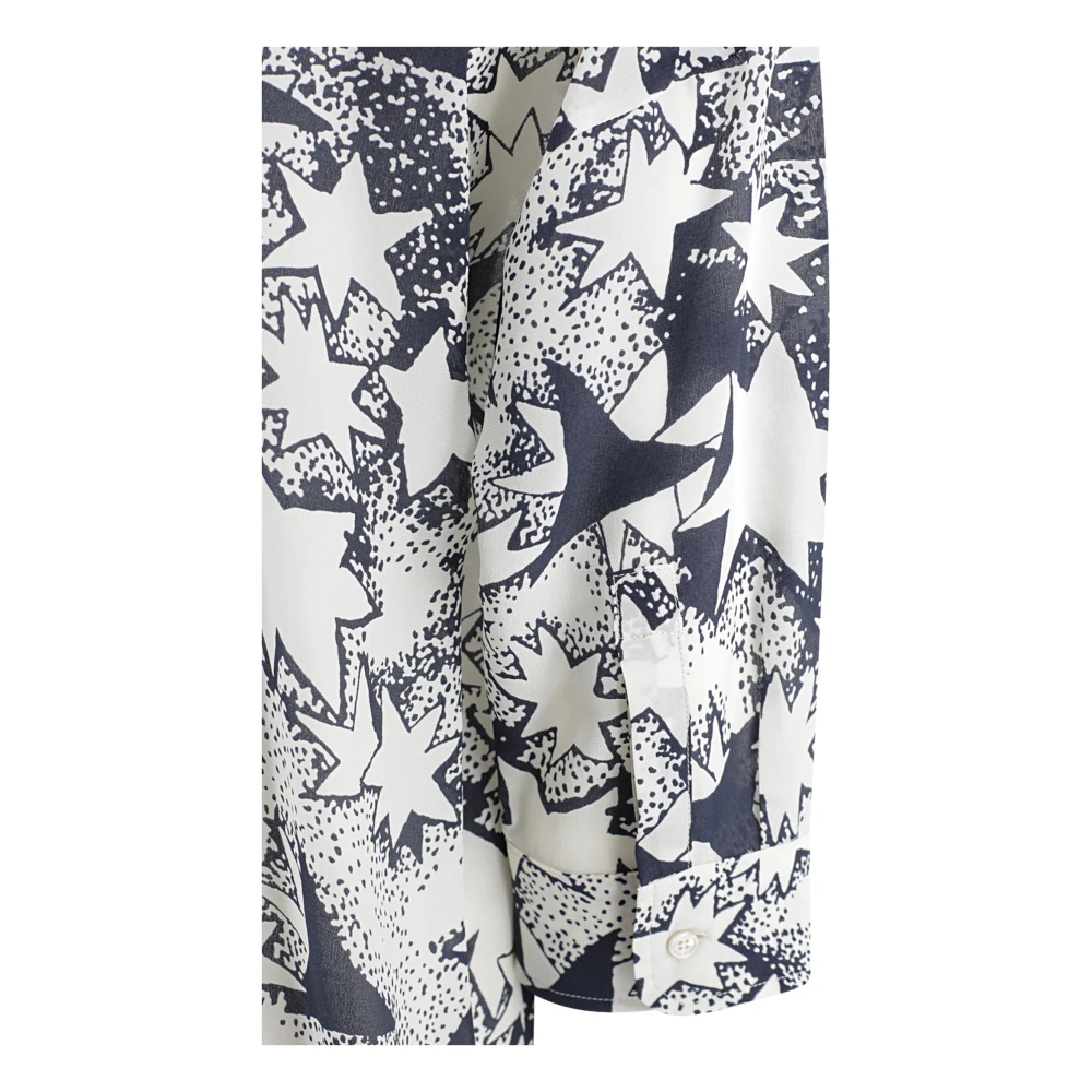 Max Mara Weekend Zijden Bedrukte Blouse met Klassieke Details Multicolor Dames