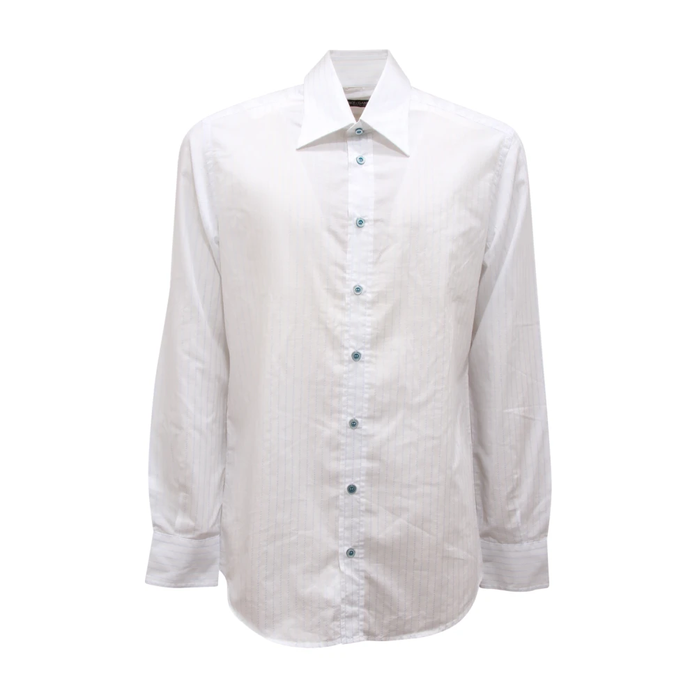 Dolce & Gabbana White Camicia - Male - Formal Shirts - Xl - Shirts