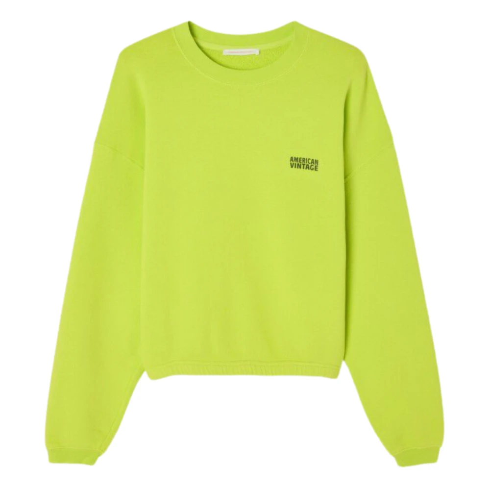American vintage Izubird Sweaters in Geel Yellow Dames
