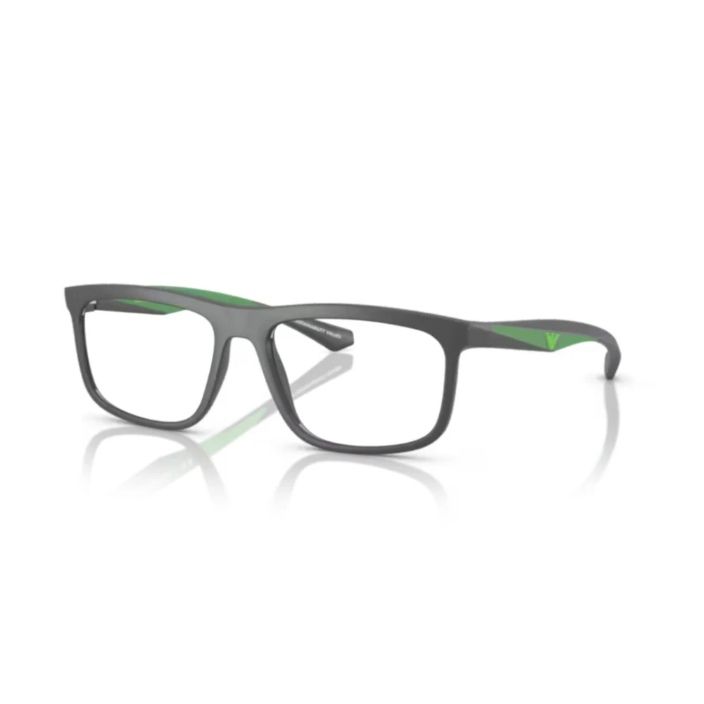 Emporio Armani Unisex Green Glasses, 55 Mm, 0Ea3246