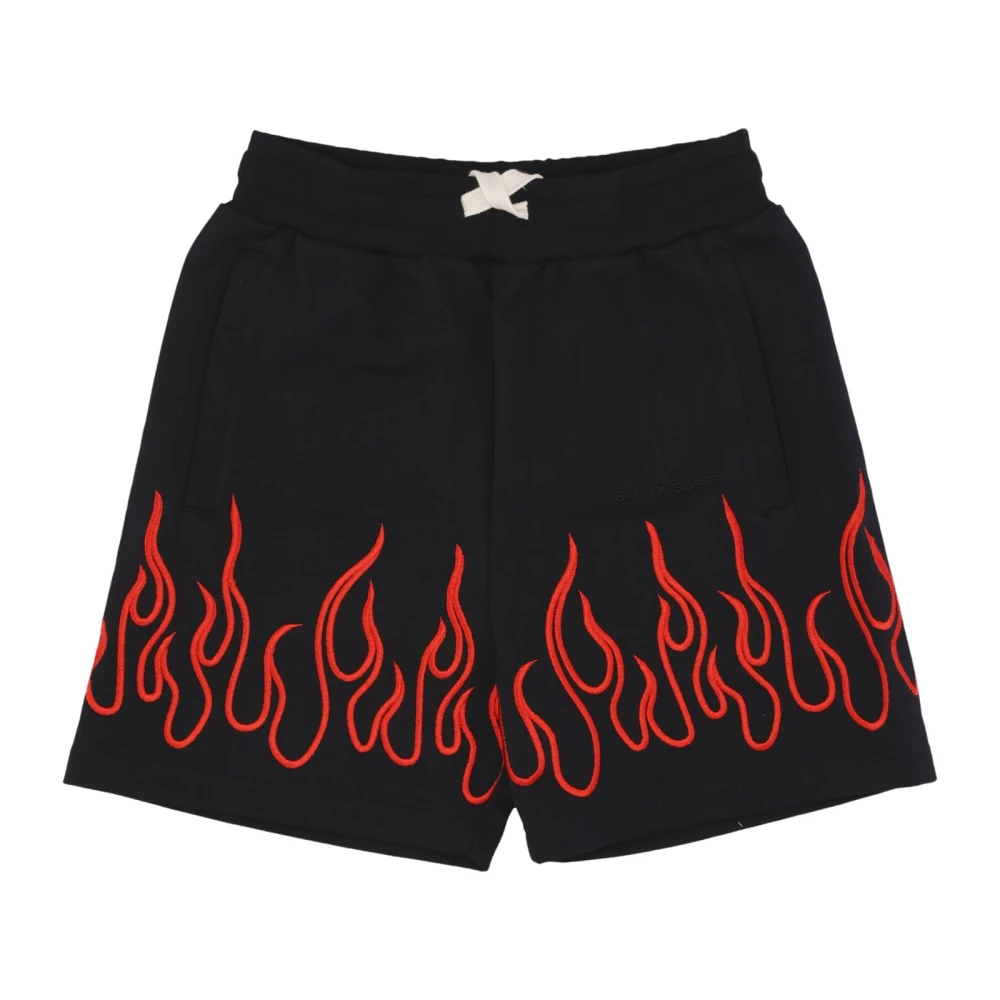 Vision OF Super Flames Embroidered Shorts Suit Man Multicolor, Herr