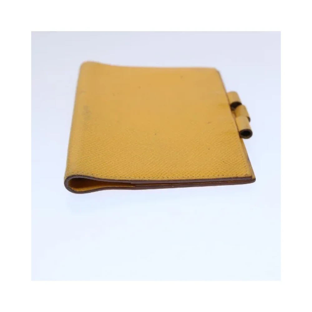 Hermès Vintage Pre-owned Leather home-office Yellow Dames