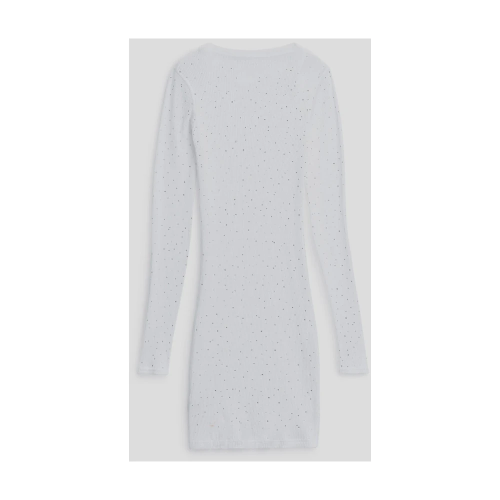 alexander wang Katoenen Crewneck Jurk White Dames