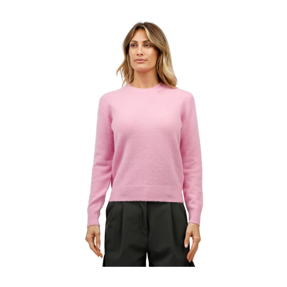 MC2 Saint Barth Sorbonne Ronde Hals Shirt Pink Dames
