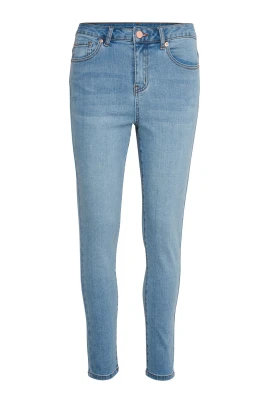 Ljusblå Tvättad Denim Jeans