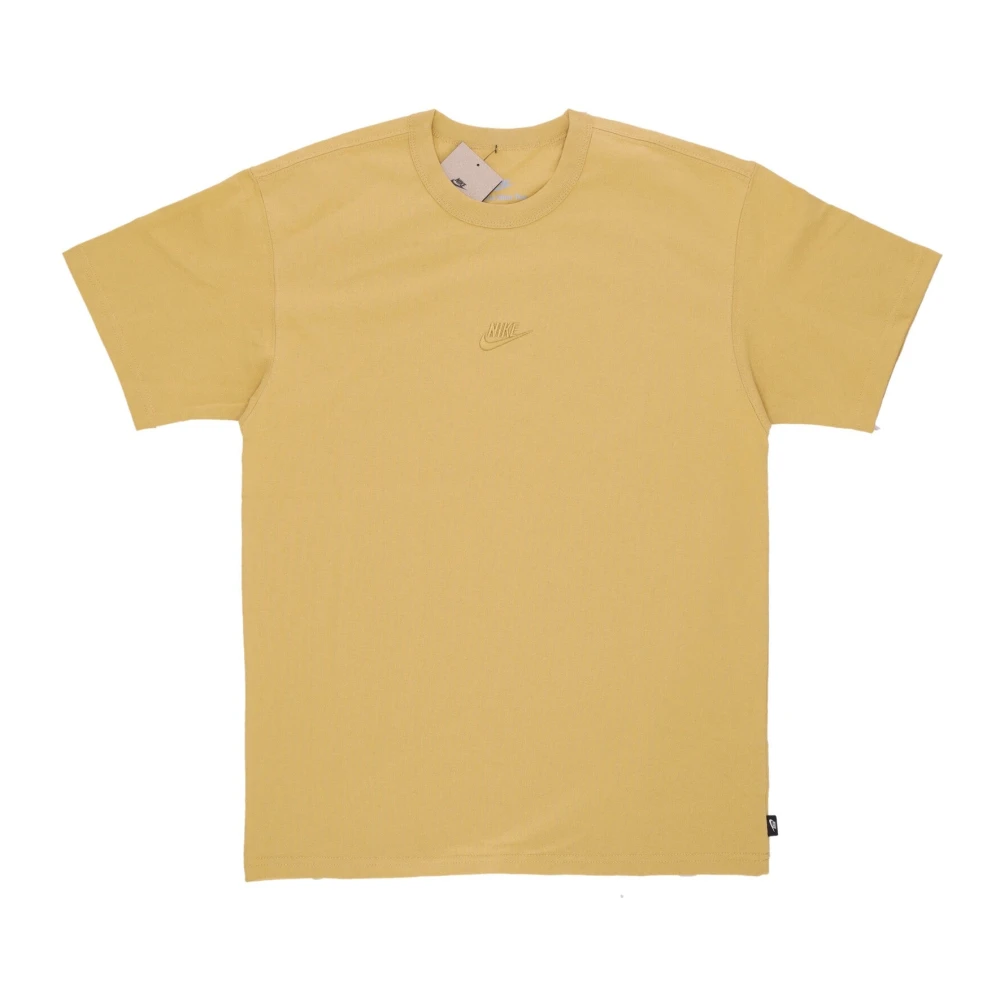 Nike Men's Yellow Training T-Shirts & Tops, Xl, Premium Essentials Sust Tee Wheat Gold