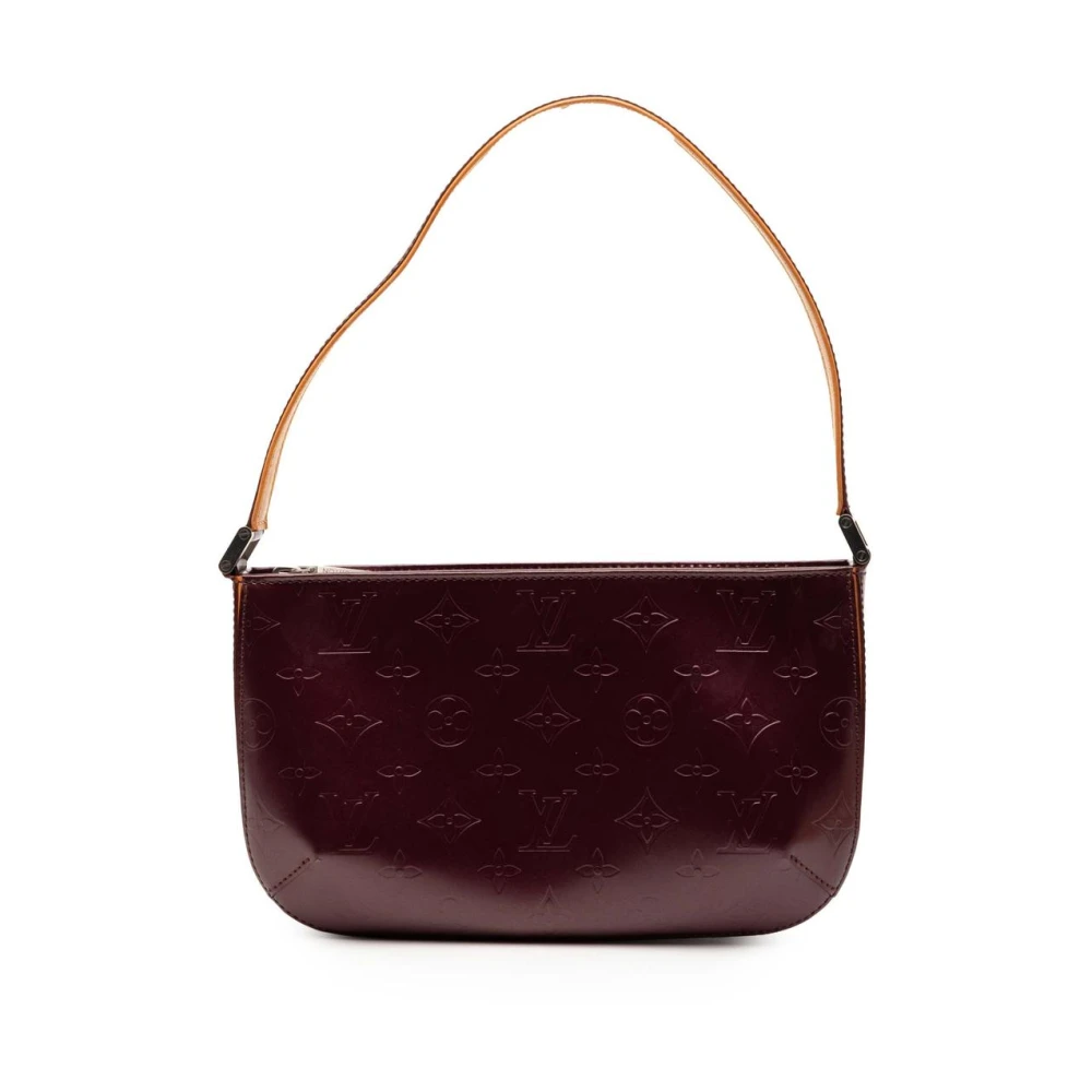 Louis Vuitton Vintage Women's Purple Pre-Owned Embossed Leather Bag