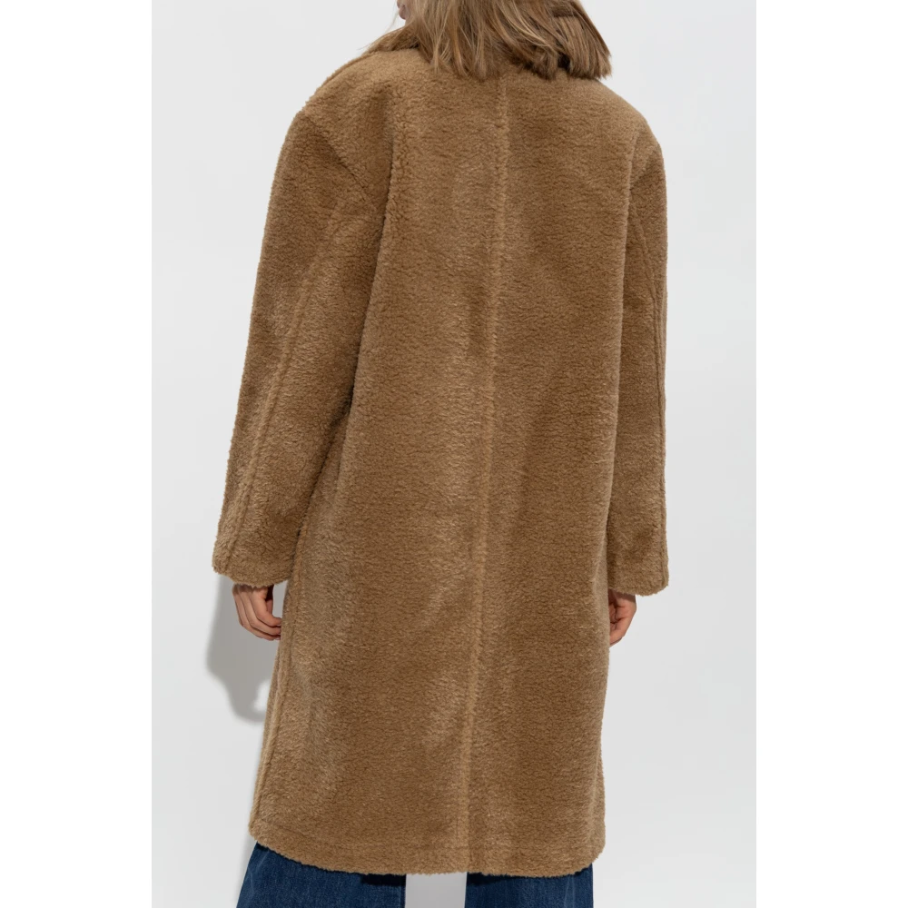 Michael Kors Faux Fur Coat Brown Dames