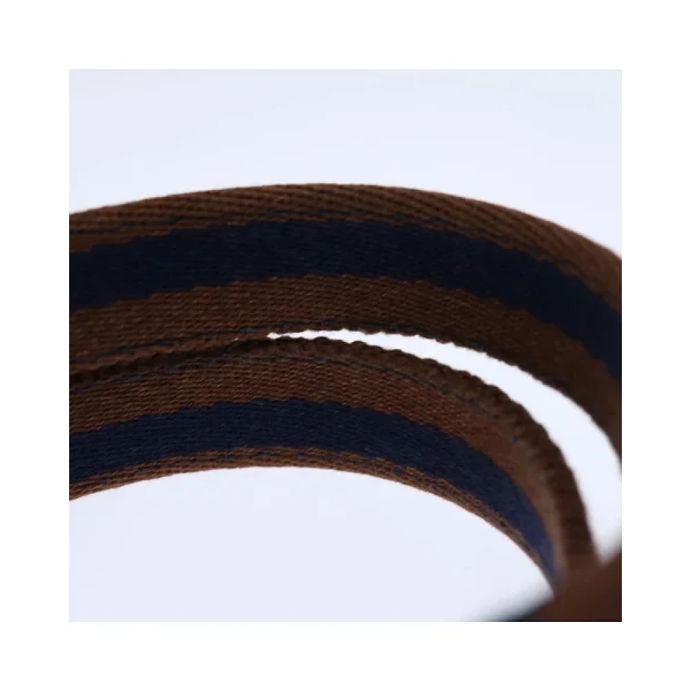 Hermès Vintage Pre-owned Canvas handbags Blue Dames